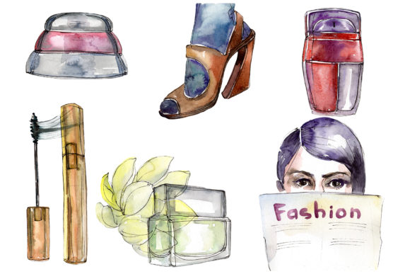 Fashion and Style Watercolor Clipart: A Creative Tool for Modern DIY Design