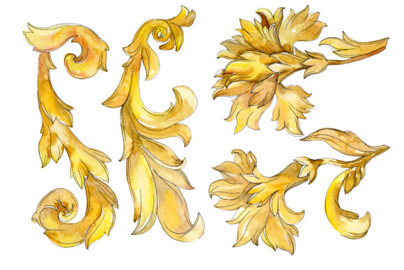 Gold Monograms Watercolor: A Versatile Asset for Design and Print