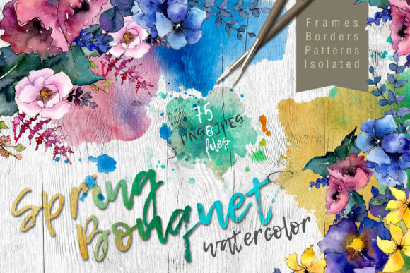 Spring Bouquet Watercolor Flower Set: A Detailed Look at Its Design Value and Practical Use Cases