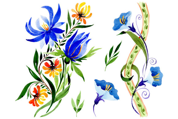 The Art of Ornament Floral Blue Watercolor: A Design Resource for Modern Creatives