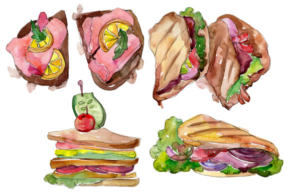 Using Sandwich Muffuletta Watercolor Art with Purpose and Precision