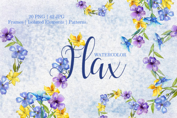 Why Flax Blue and Yellow Flowers Watercolor Is Redefining Creative Workflows
